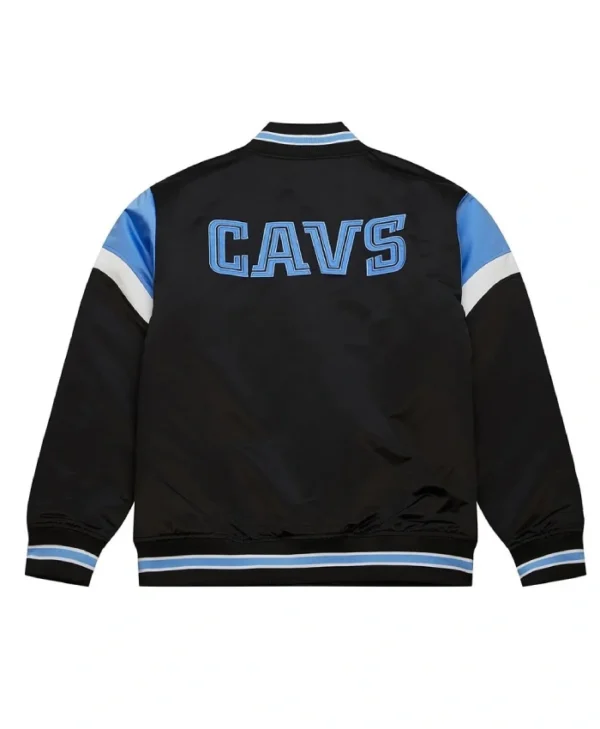 Cleveland Cavaliers Heavyweight Black Satin Jacket