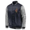 Shop Cleveland Cavaliers Full-Snap Navy and Silver Satin Jacket