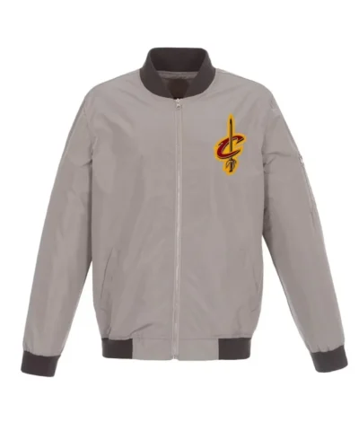 Shop Cleveland Cavaliers Nylon Lightweight Full-Zip Bomber Jacket