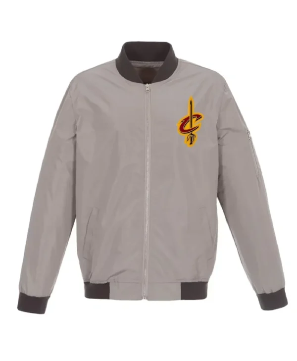 Shop Cleveland Cavaliers Nylon Lightweight Full-Zip Bomber Jacket