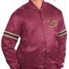 Shop Pick & Roll Cleveland Cavaliers Wine Satin Jacket