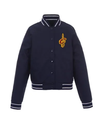 Cleveland Cavaliers Poly Twill Full-Snap Navy Jacket