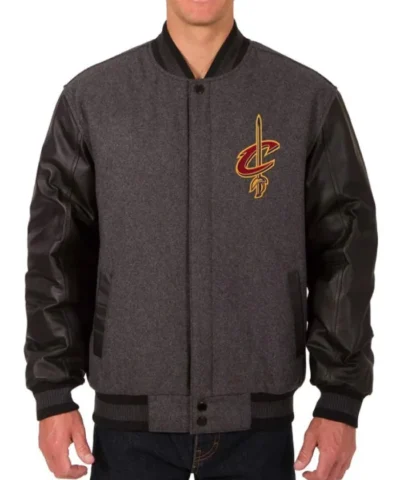 Shop Cleveland Cavaliers Varsity Charcoal Jacket