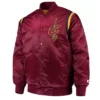 Starter Cleveland Cavaliers Teddy Full Snap Satin Jacket