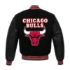 Varsity Chicago Bulls College Black Jacket