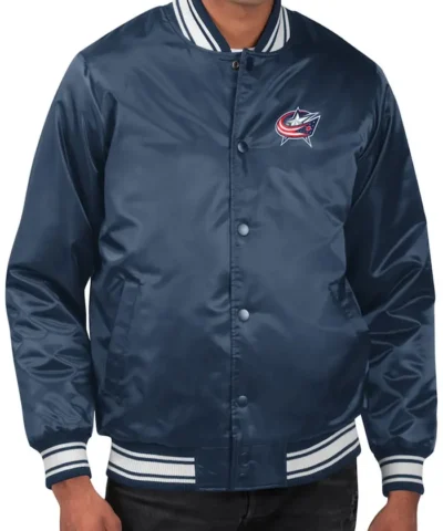 Columbus Blue Baseball Satin Jacket
