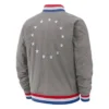 Philadelphia 76ers City Edition Courtside Gray Bomber Jacket