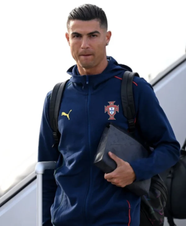 Buy Portugal 2025 Cristiano Ronaldo Puma Blue Track Jacket