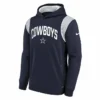 Nike Dallas Cowboys Sideline Impact Performance BlueGrey Pullover Hoodie