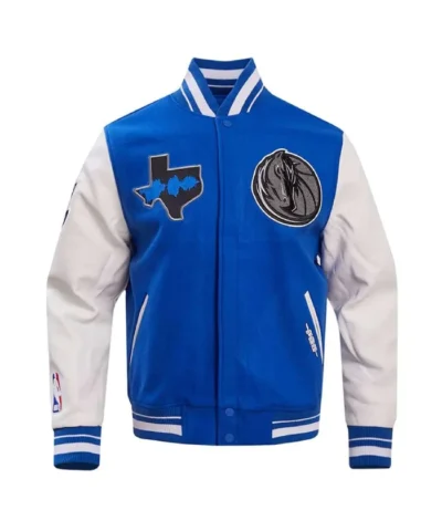 Dallas Mavericks 202324 City Edition Varsity WoolLeather Jacket