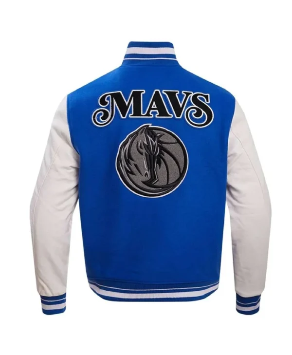 Dallas Mavericks 202324 City Edition RoyalWhite Varsity Jacket