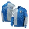 Dallas Mavericks 75th Anniversary Leader Color Block Full-Snap Satin Jacket