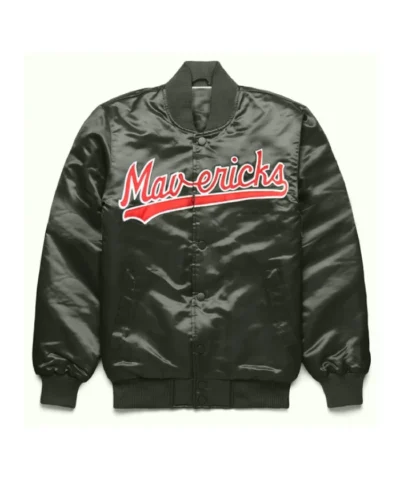 Starter 80s Dallas Mavericks Black Full-Snap Satin Jacket