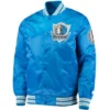 Shop Dallas Mavericks Diamond Classic Bomber Blue Satin Jacket