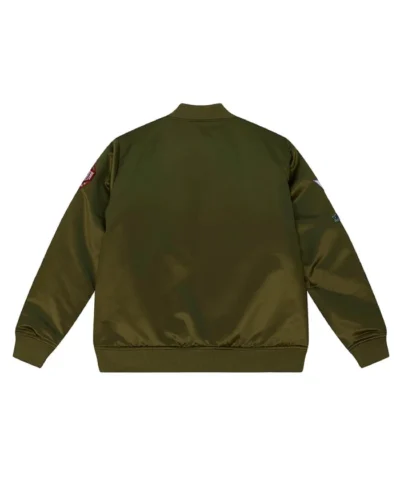 Dallas Mavericks Flight Green Satin Jacket