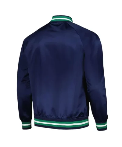 Hardwood Classics Dallas Mavericks Navy Satin Jacket