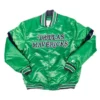 Dallas Mavericks Home Game Full-Snap Satin Green Jacket