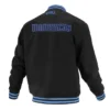 Dallas Mavericks Logoman Shadow Black Varsity Jacket