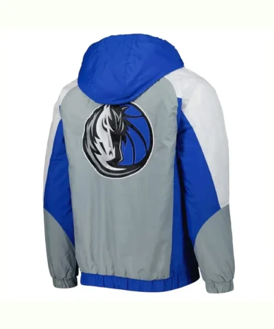 Dallas Mavericks Body Check Half-Zip Hoodie Jacket