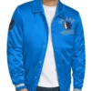 Shop Dallas Mavericks Stitch Applique Blue Satin Jacket