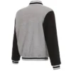 Dallas Mavericks Gray and Black Varsity Wool Jacket