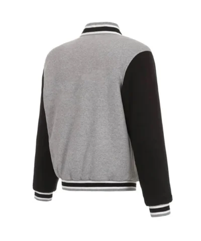 Dallas Mavericks Gray and Black Varsity Wool Jacket