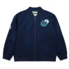 Vintage Logo Dallas Full-Zip Bomber Satin Navy Jacket