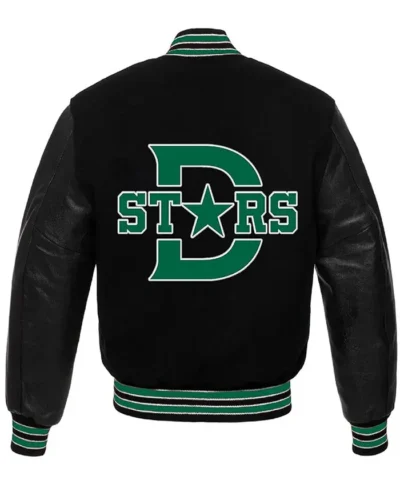 Dallas Stars Baseball Wool Jacket Back