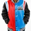 Starter Denver Nuggets Color Block Satin Full-Snap Jacket