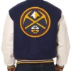 NavyWhite Denver Nuggets Varsity Jacket