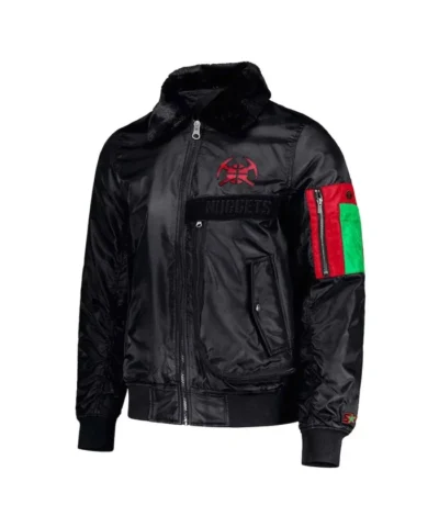 Shop Denver Nuggets Ty Mopkins Black Jacket