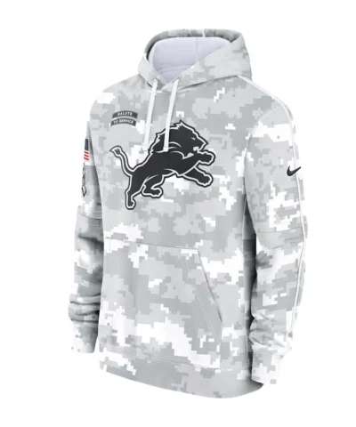 Recreation – Detroit Lions Nike Arctic Camo 2024 Salute to Service Club Pullover Hoodie