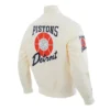 Detroit Pistons 202425 City Edition Chenille Full-Snap Satin Jacket