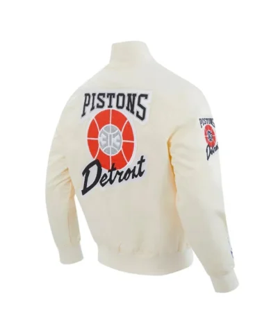 Detroit Pistons 202425 City Edition Chenille Full-Snap Satin Jacket