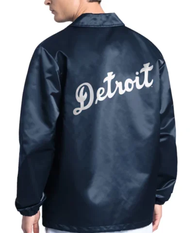 Detroit Tigers Starter Navy Coaches Jacket