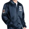 Detroit Tigers Starter Coaches Full-Snap Navy Jacket