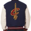 Cleveland Cavaliers Domestic Varsity Navy and White Jacket