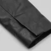 Double Breasted Black Leather Coat Womens