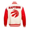 Retro Toronto Raptors Classic Rib Black Varsity Jacket