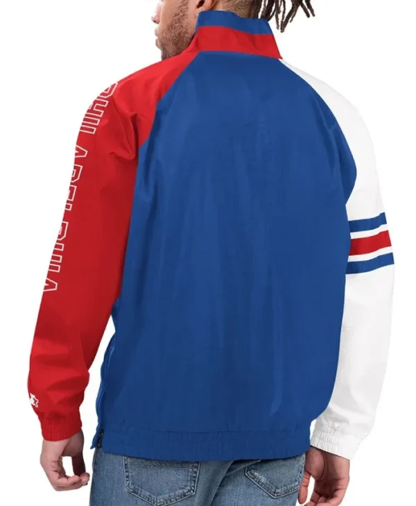 Philadelphia 76ers Elite Half Zip Pullover Jacket - Image 2