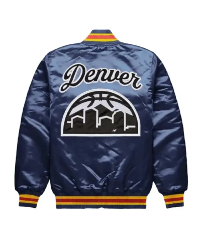 Denver Nuggets Exclusive Navy Satin Jacket