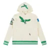 Philadelphia Eagles Cream Chainstitch Hoodie