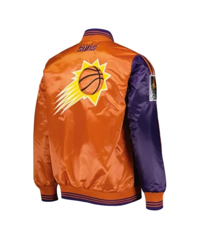 PurpleOrange Phoenix Suns Fast Break Satin Jacket