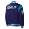 Charlotte Hornets Force Play Purple Satin Jacket