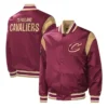 Force Play Cleveland Cavaliers Full-Snap Varsity Wine Jacket