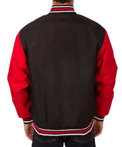 BlackRed Ottawa Senators Front Hit Poly Twill Jacket