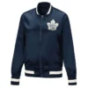 Toronto Maple Leafs G-III 4 Full-Zip Satin Navy Blue Jacket