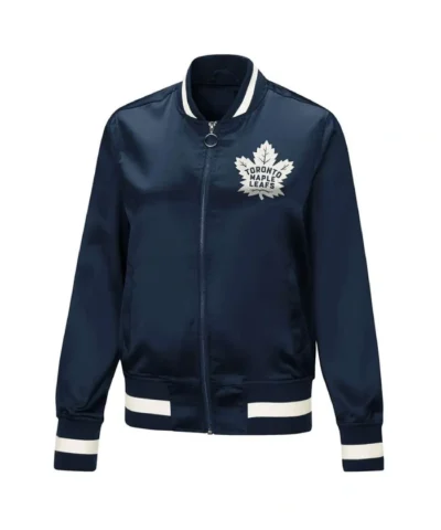 Toronto Maple Leafs G-III 4 Full-Zip Satin Navy Blue Jacket