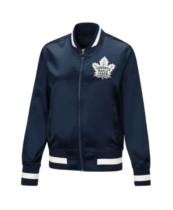 Toronto Maple Leafs G-III 4 Full-Zip Satin Navy Blue Jacket