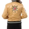 Shop Golden Knights Vegas GoldBlack Satin Jacket